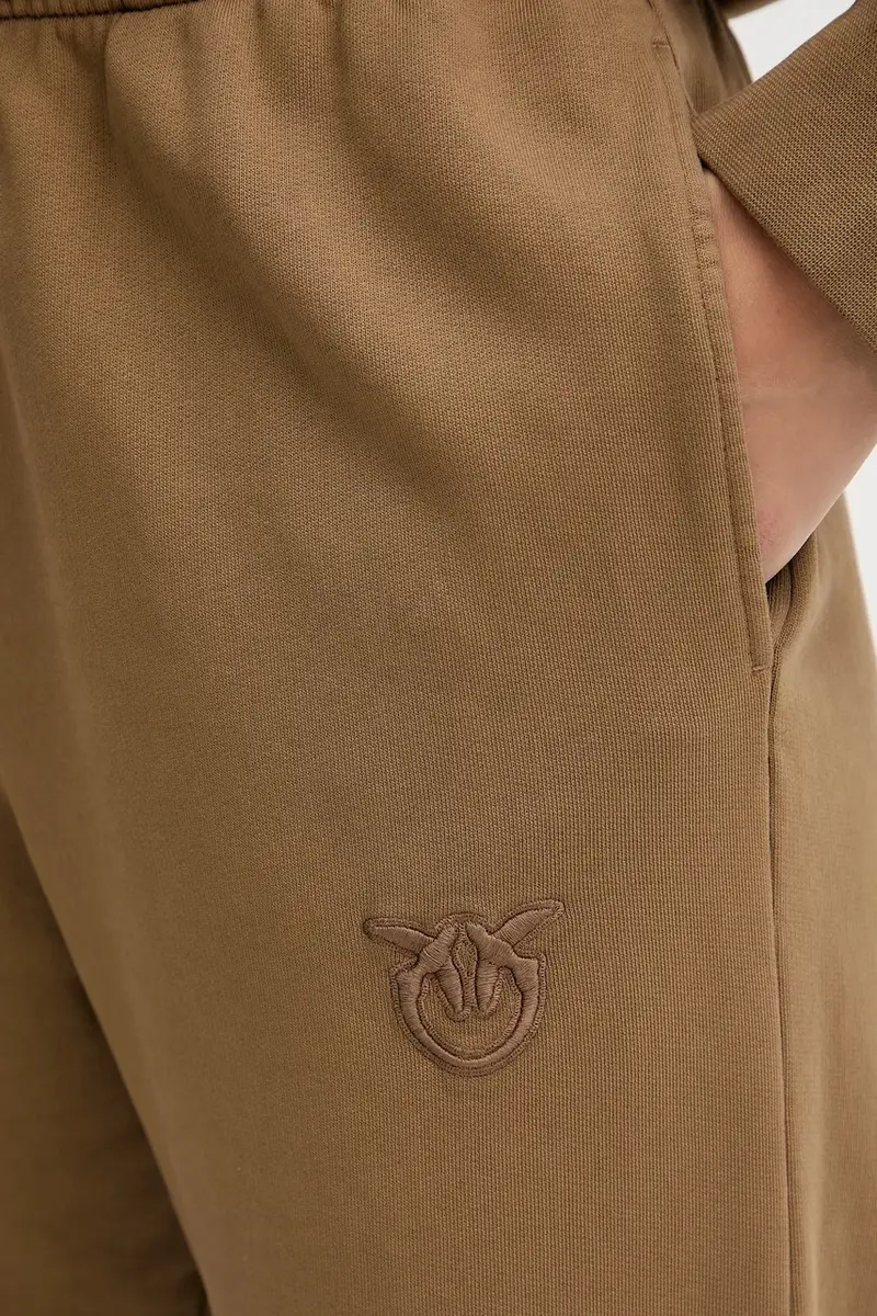 pantaloni tuta di cotone donna colore marrone 105508 A2RB miniatura 4