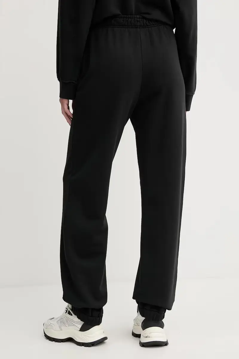 pantaloni tuta di cotone donna colore nero 105508 A2RB miniatura 3