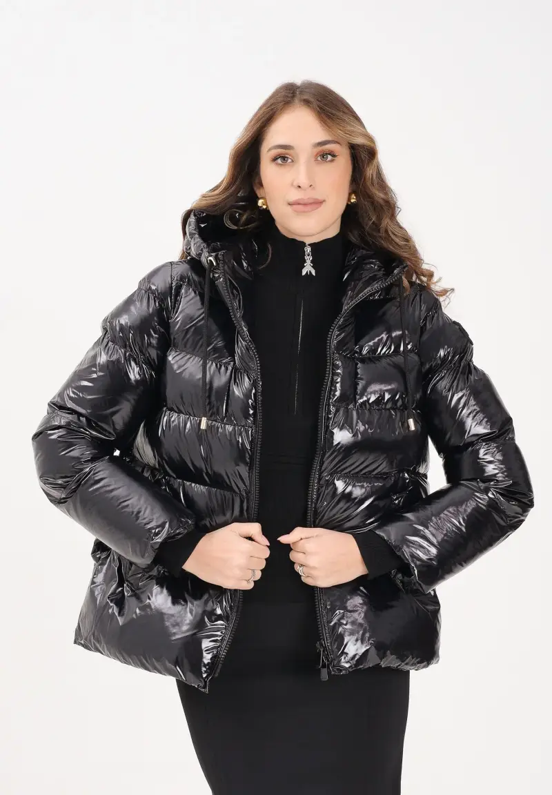 Piumino imbottito nero da donna miniatura 2