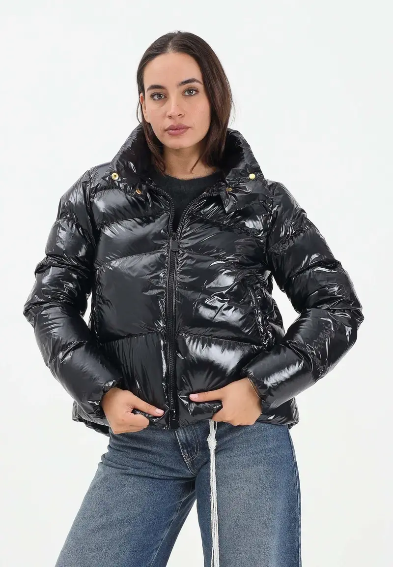 Piumino nero da donna miniatura 2