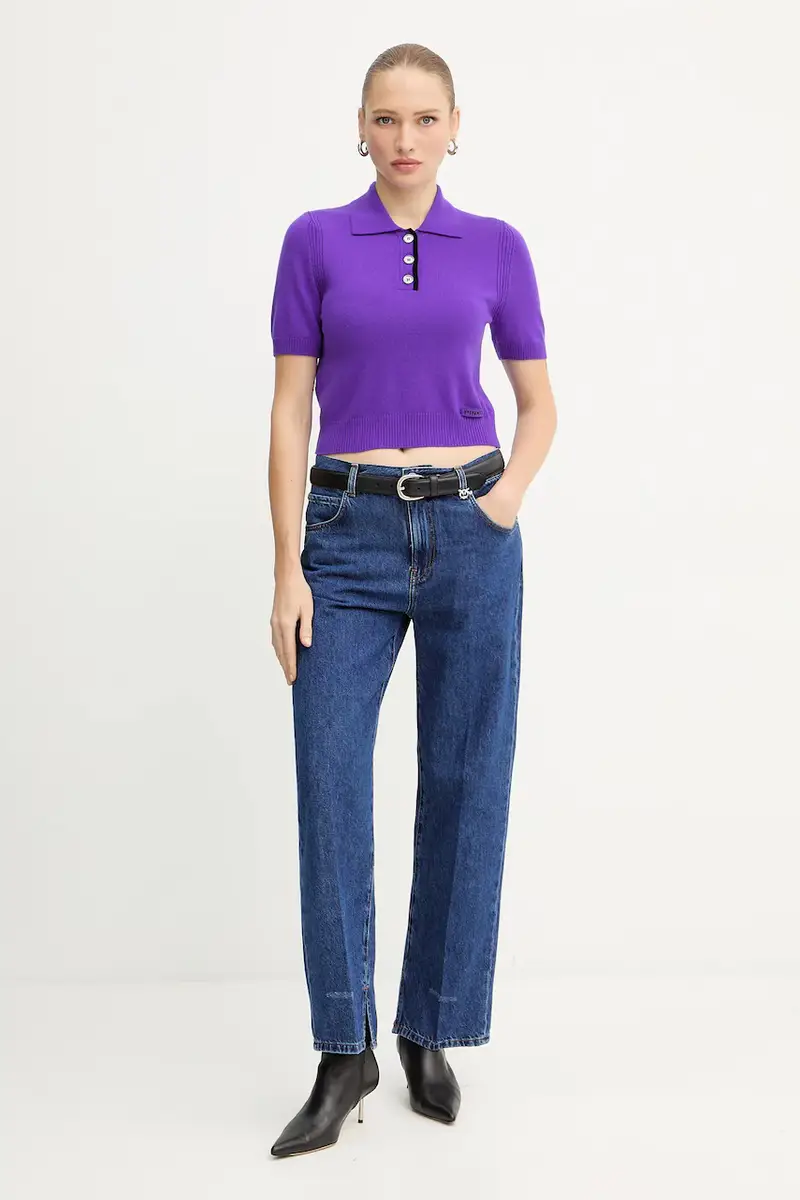 Pinko Polo Donna Viola 3890618 miniatura 2