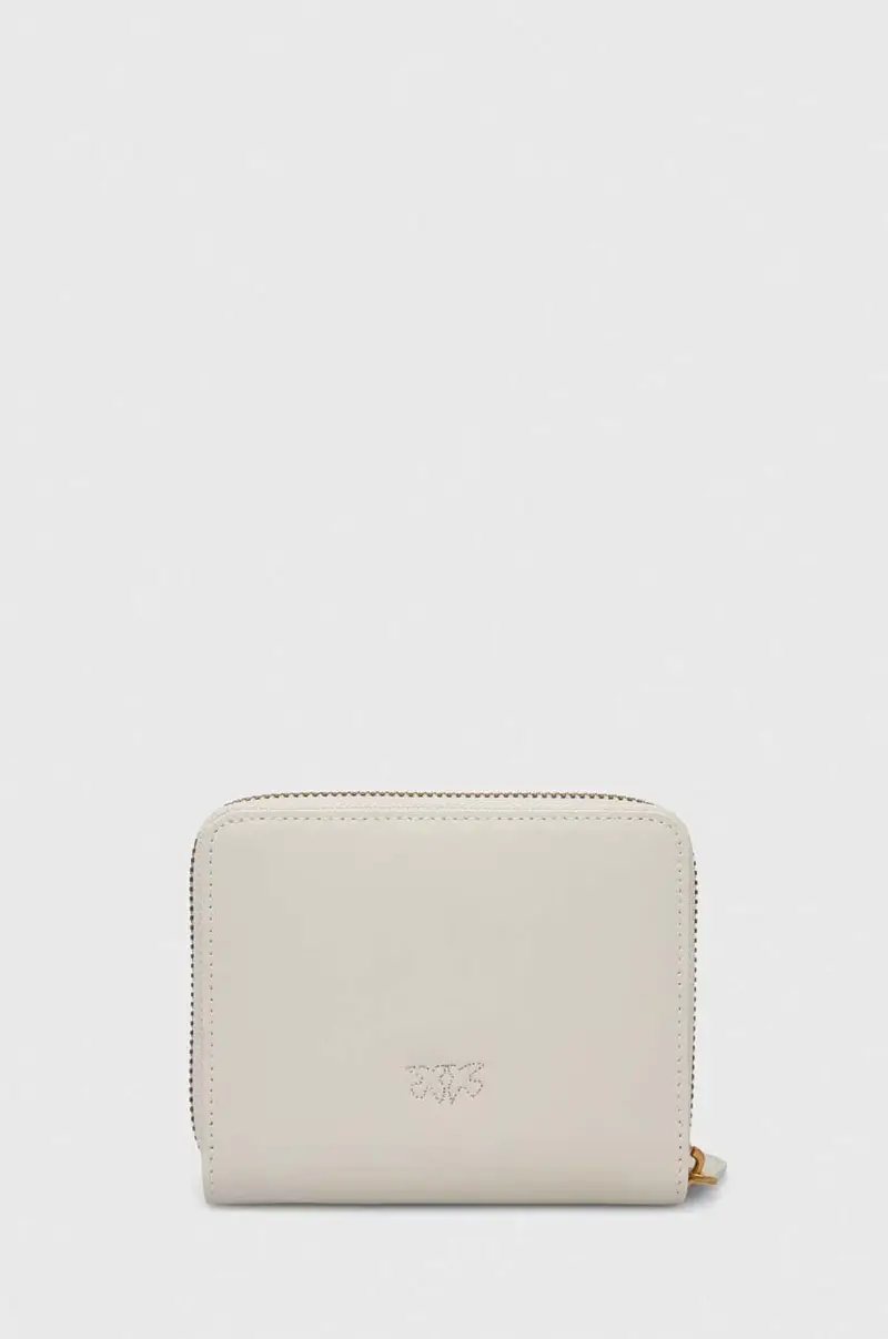 portafoglio in pelle donna colore beige miniatura 2