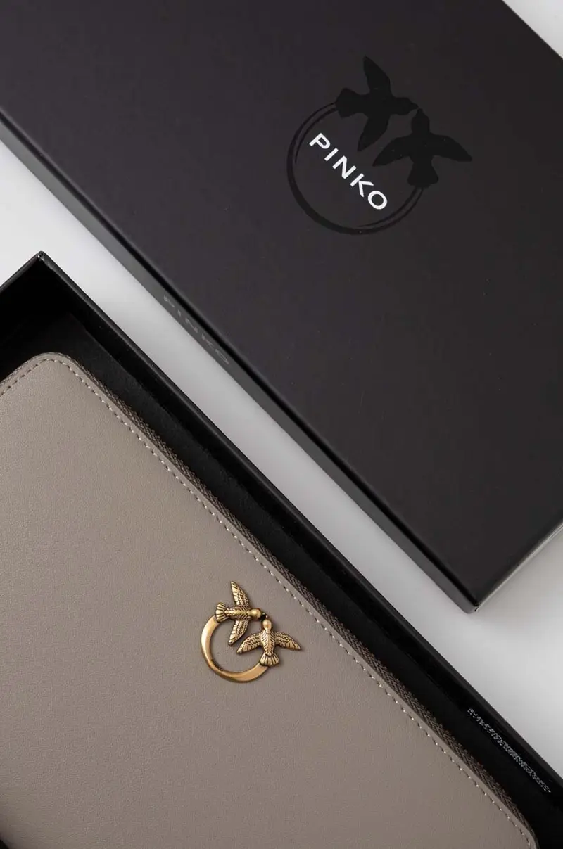 portafoglio in pelle donna colore grigio 100250 A0F1 miniatura 4