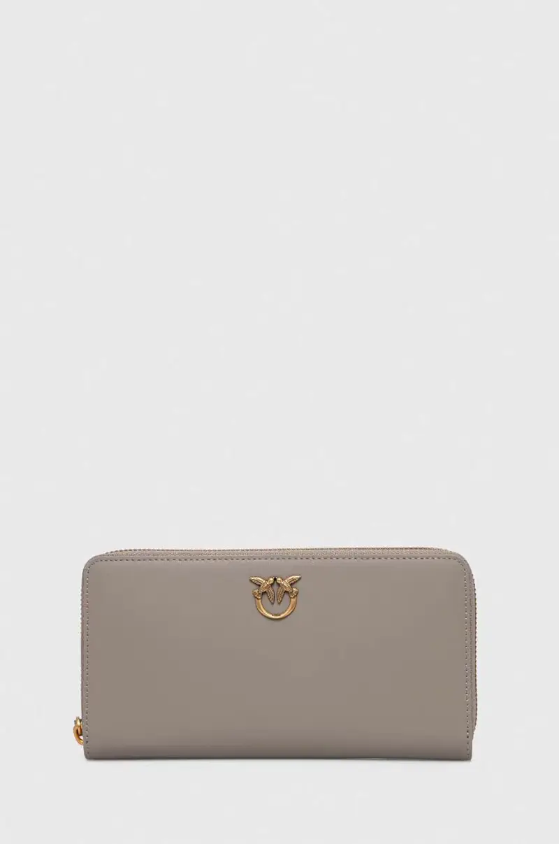 portafoglio in pelle donna colore grigio 100250 A0F1