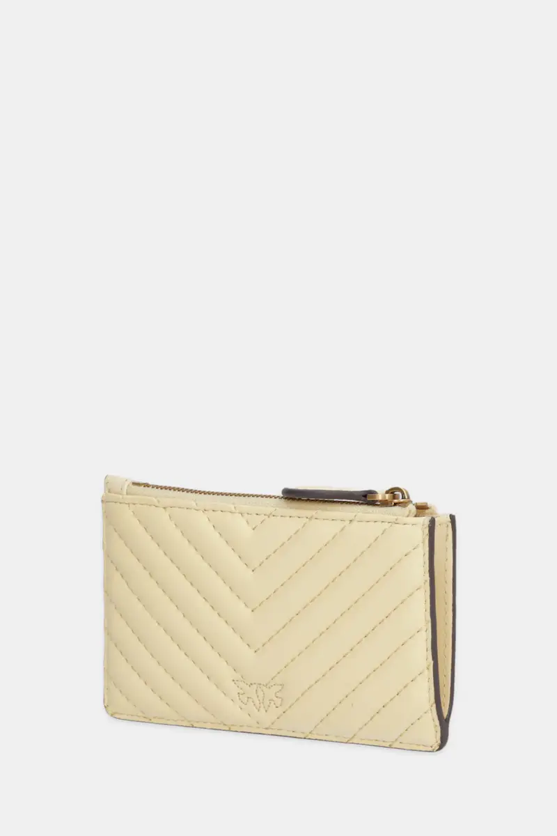 portafoglio in pelle donna colore grigio 100251 A0GK Beige miniatura 2