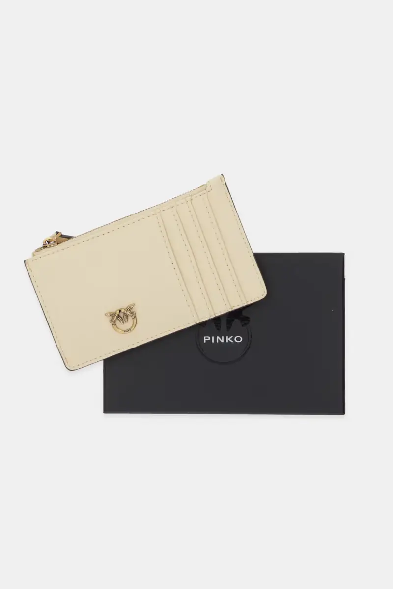 portafoglio in pelle donna colore grigio 100251 A0GK Beige miniatura 4