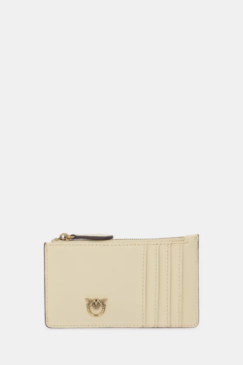 portafoglio in pelle donna colore grigio 100251 A0GK Beige