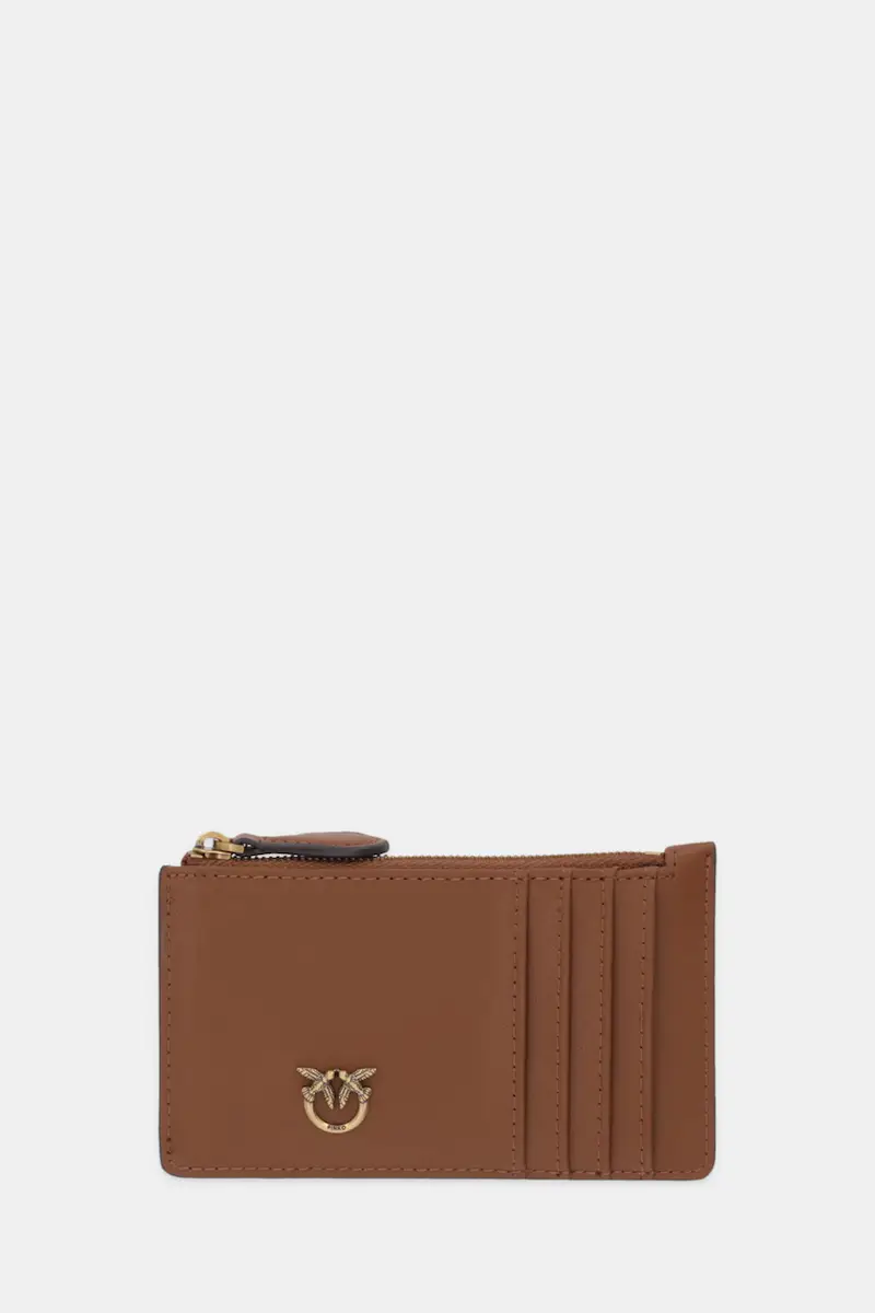 portafoglio in pelle donna colore grigio 100251 A0GK Marrone