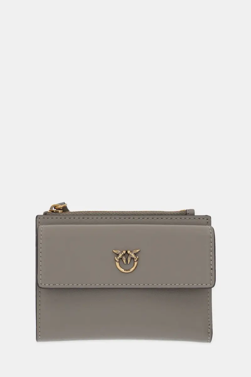 portafoglio in pelle donna colore grigio 103612 A0F1