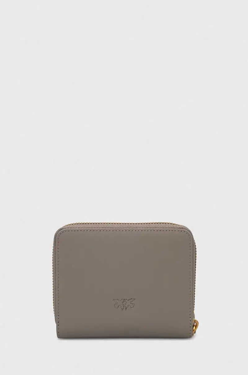 portafoglio in pelle donna colore grigio miniatura 2