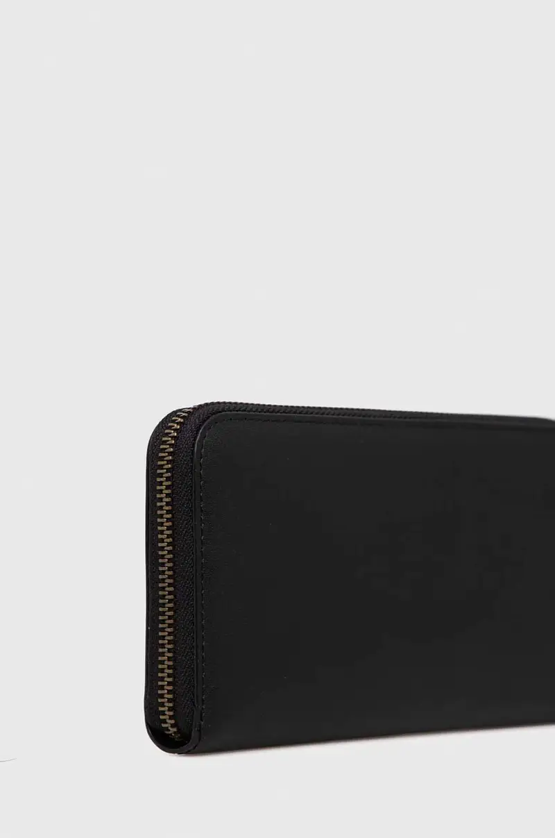 portafoglio in pelle donna colore nero 100250 A0F1 miniatura 2