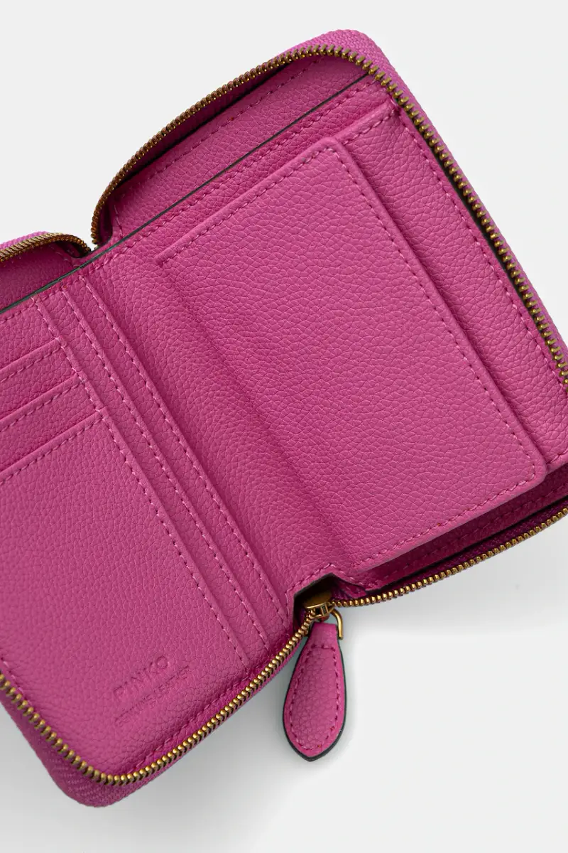 portafoglio in pelle donna colore rosa 100249 A29Q miniatura 2
