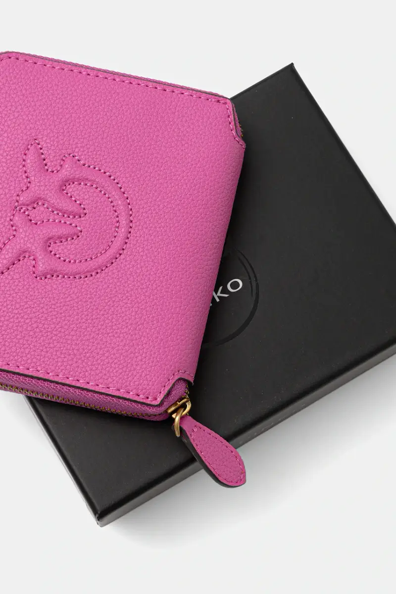 portafoglio in pelle donna colore rosa 100249 A29Q miniatura 4