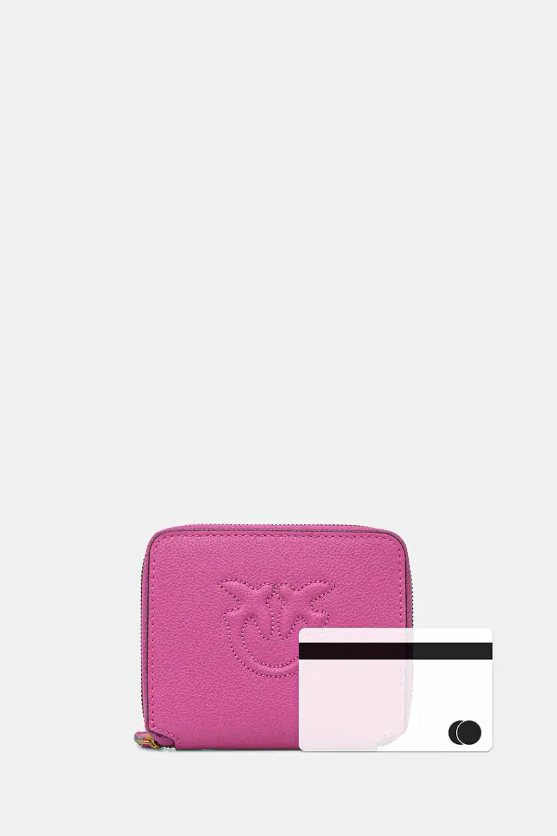 portafoglio in pelle donna colore rosa 100249 A29Q miniatura 5