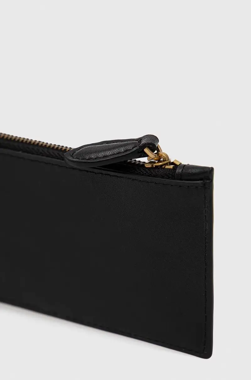 portafoglio in pelle donna Nero miniatura 2