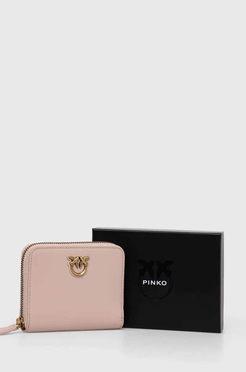 portafoglio in pelle donna Rosa miniatura 4