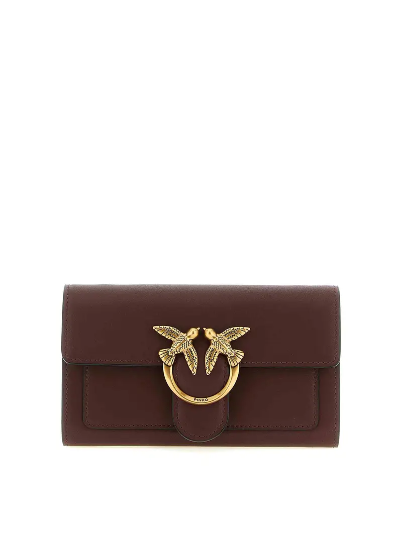 Portafoglio Love Simply con catena Rosso Scuro