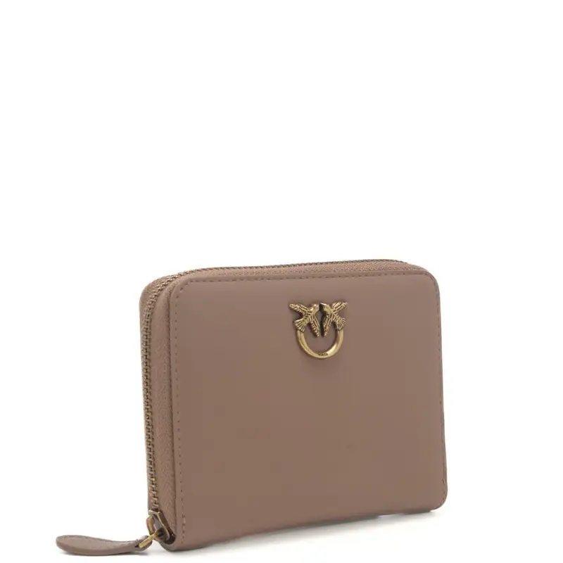 portafoglio quadrato love one classic in pelle biscotto miniatura 2