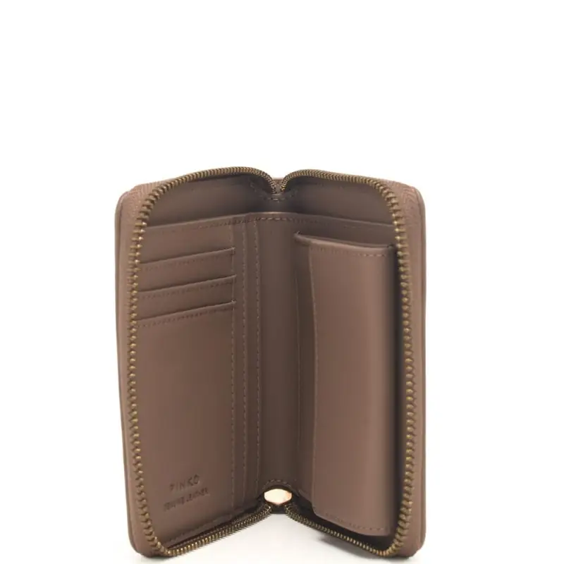 portafoglio quadrato love one classic in pelle biscotto miniatura 3