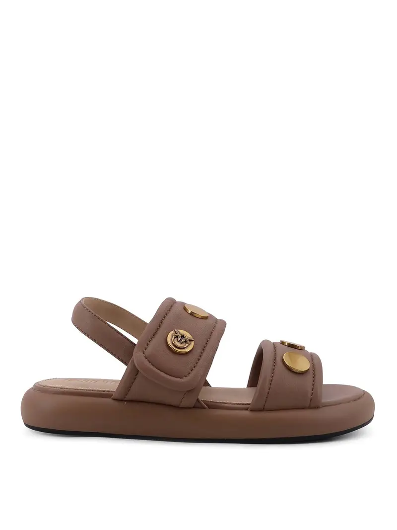 Sandali Bassi Fiona In Pelle Beige