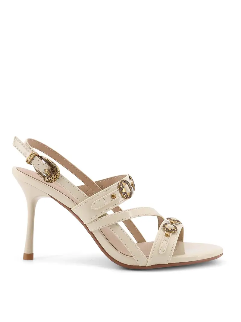 Sandali Vanda In Pelle Bianco