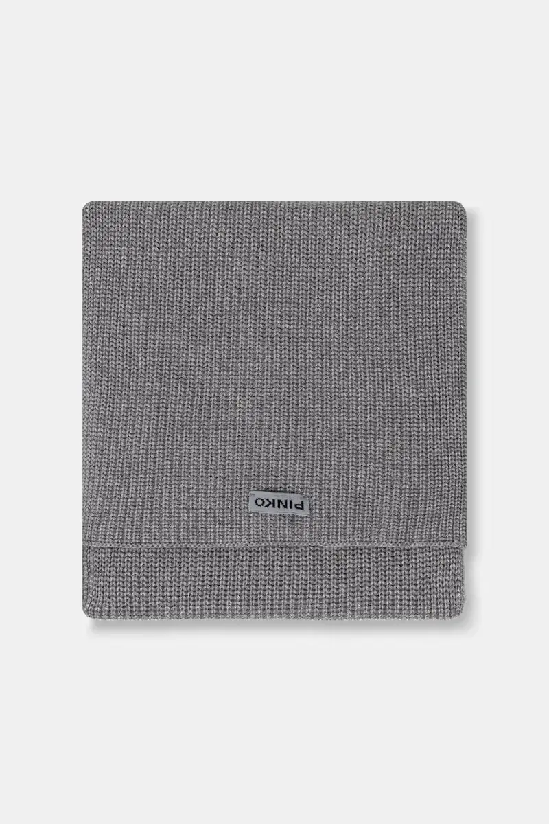 scialle con lana colore grigio 105996 A2Z4 miniatura 2