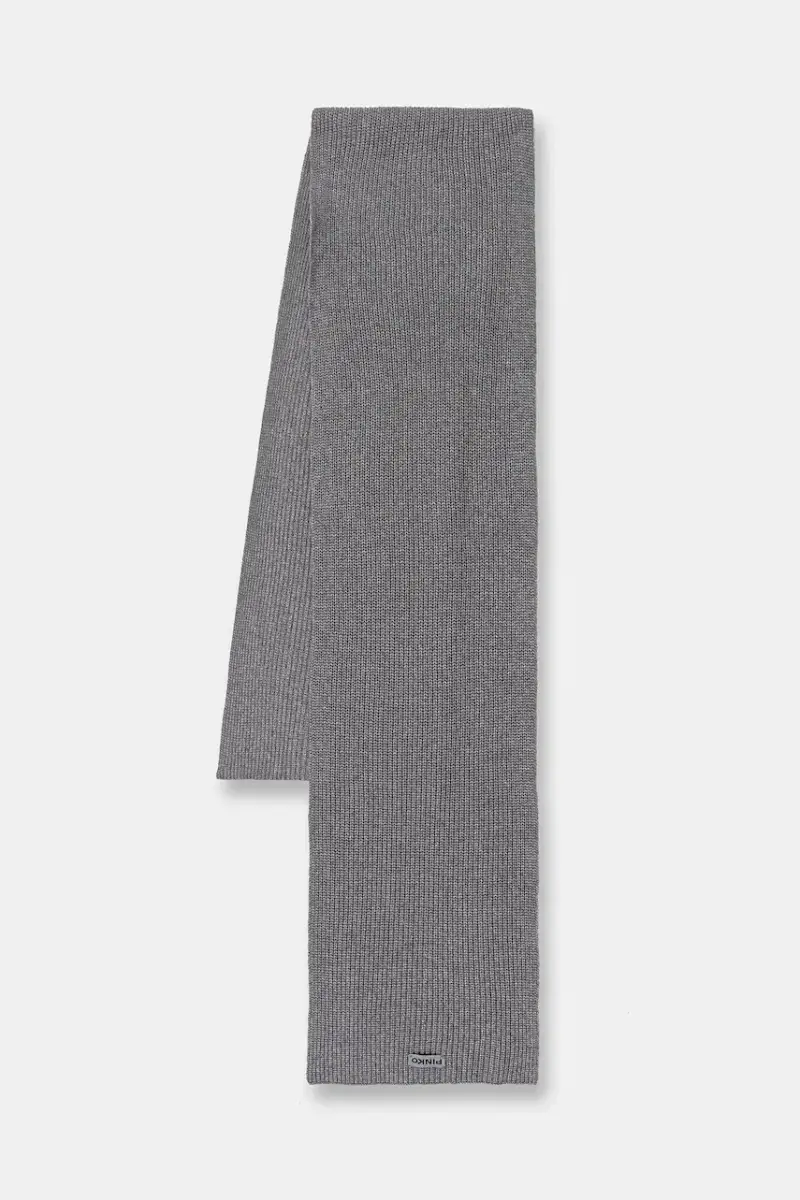 scialle con lana colore grigio 105996 A2Z4