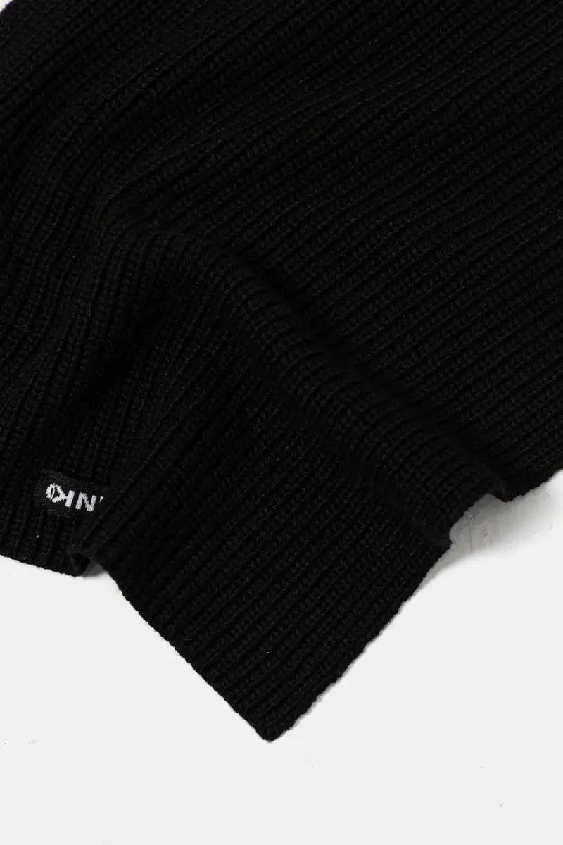 scialle con lana colore nero 105996 A2Z4 miniatura 3