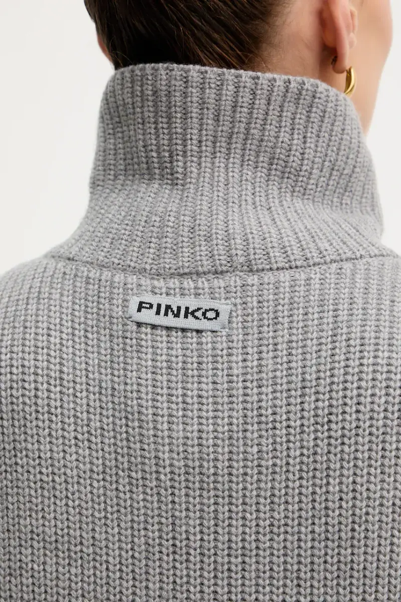 sciarpa con lana colore grigio 105994 A2Z4 miniatura 3