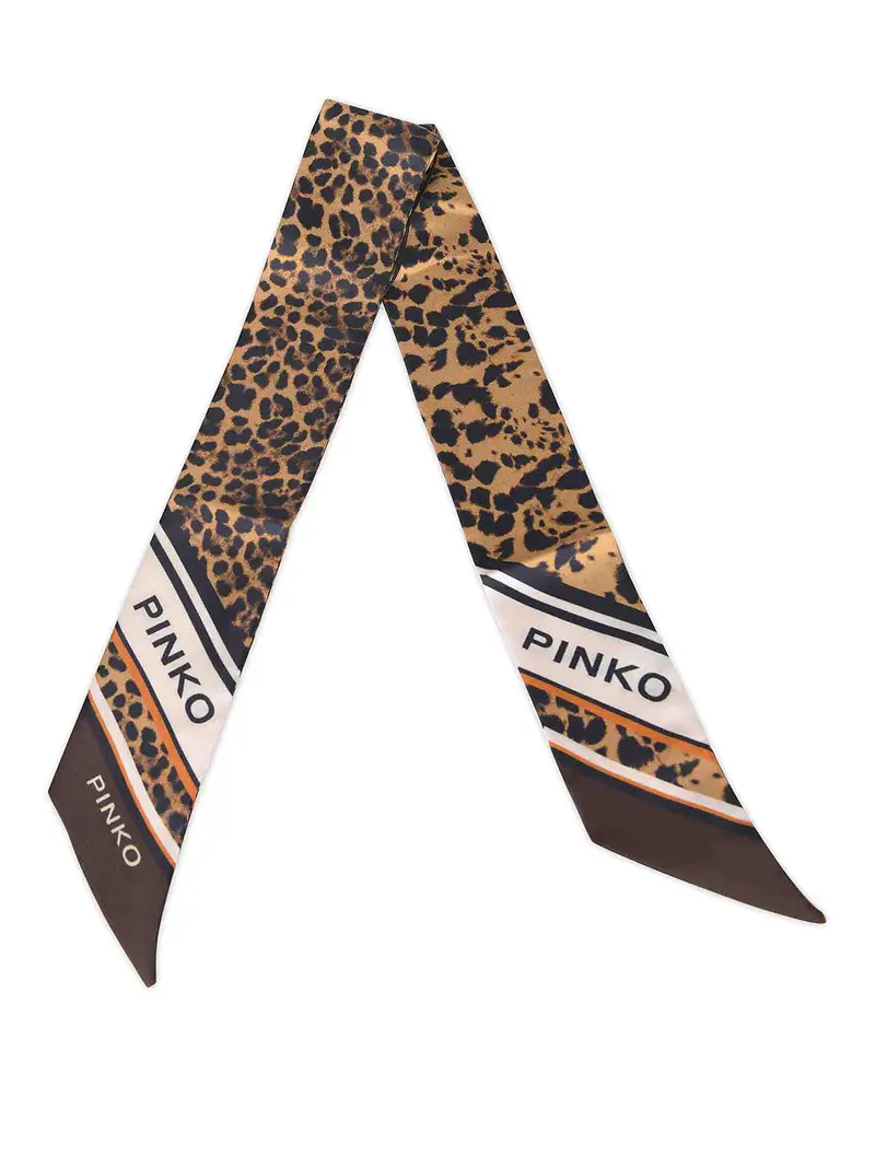 Sciarpa Realizzata In Misto Seta Marrone