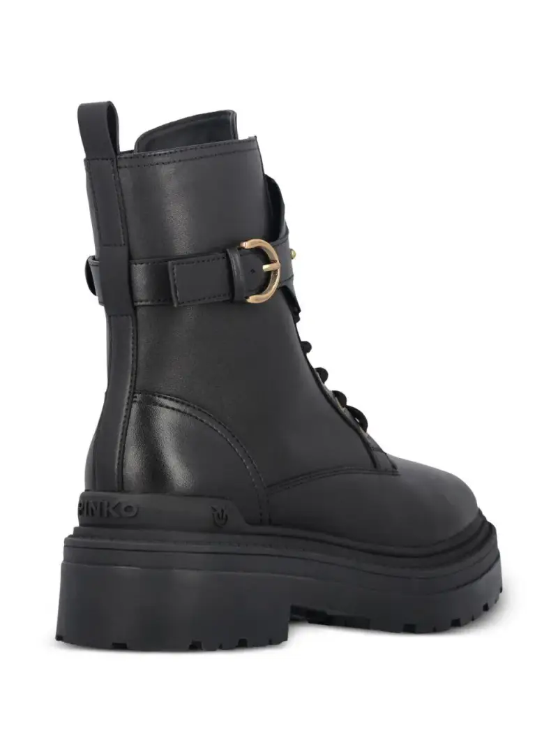 Pinko Stivali Nero in Pelle per Donna miniatura 2