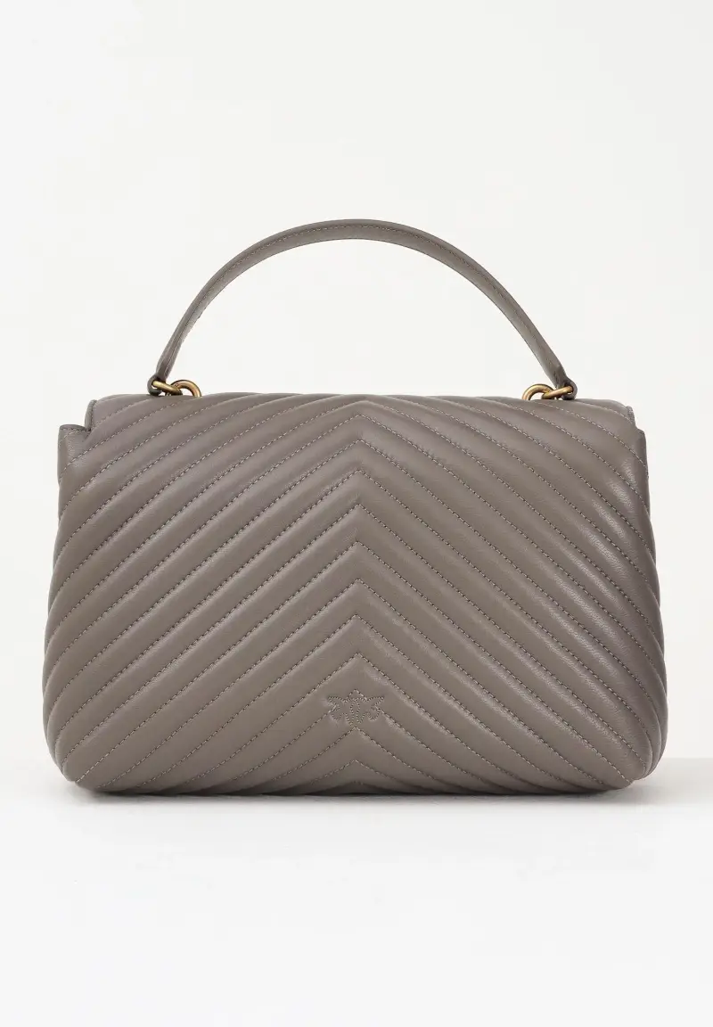 Shopper Big Love Bag Puff grigio asfalto da donna miniatura 3