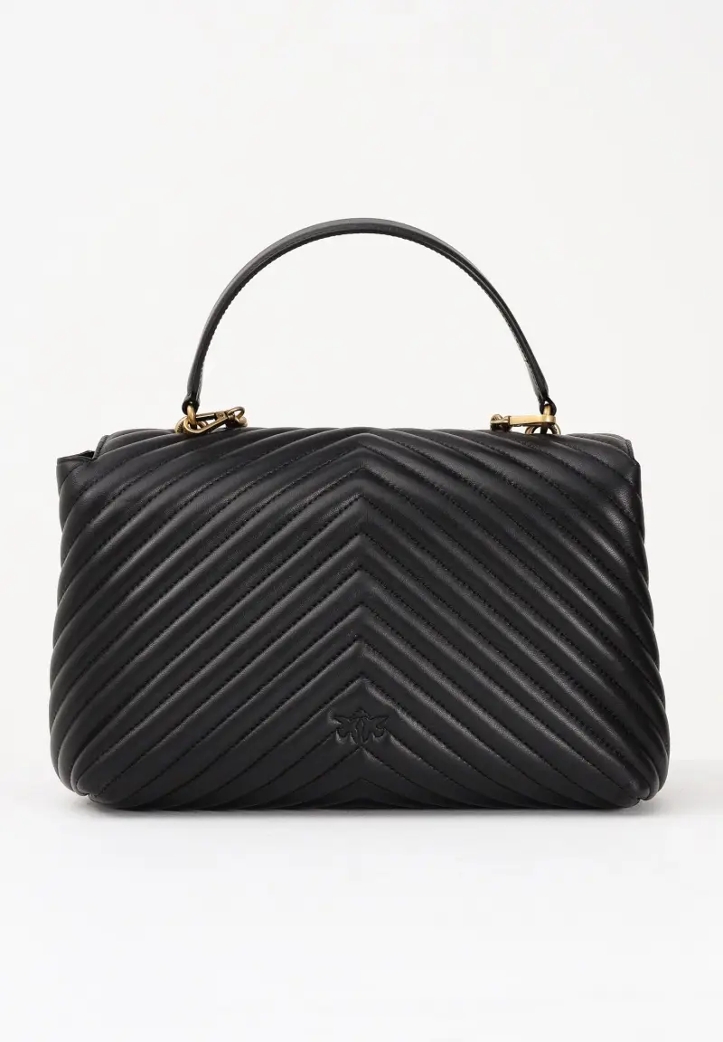 Shopper Big Love Bag Puff nera da donna miniatura 3