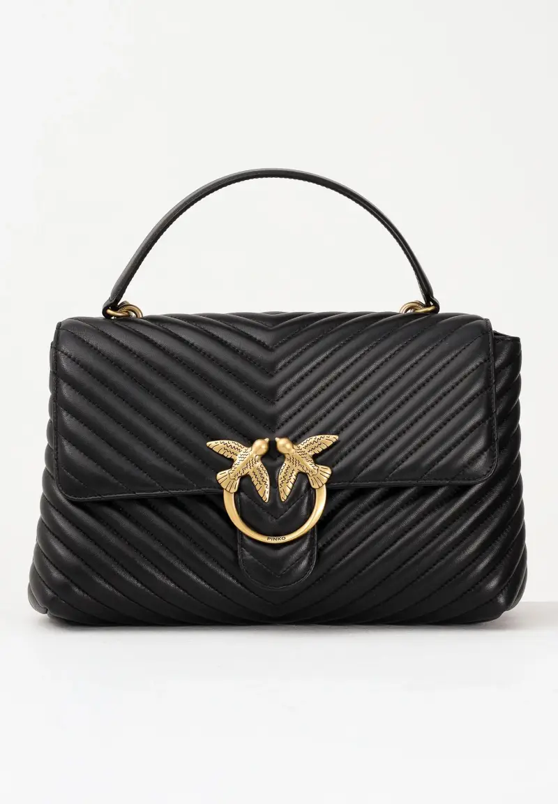 Shopper Big Love Bag Puff nera da donna