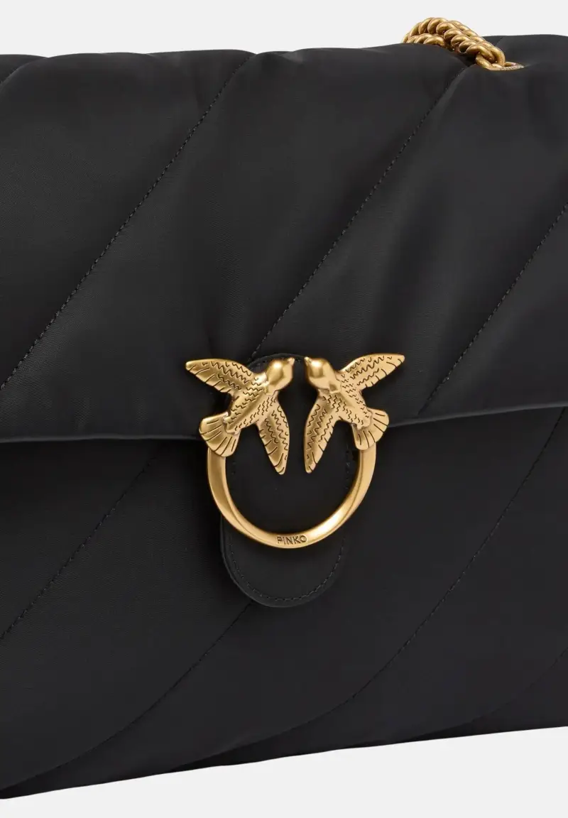 Shopper Extra Love Bag Puff nera da donna miniatura 2