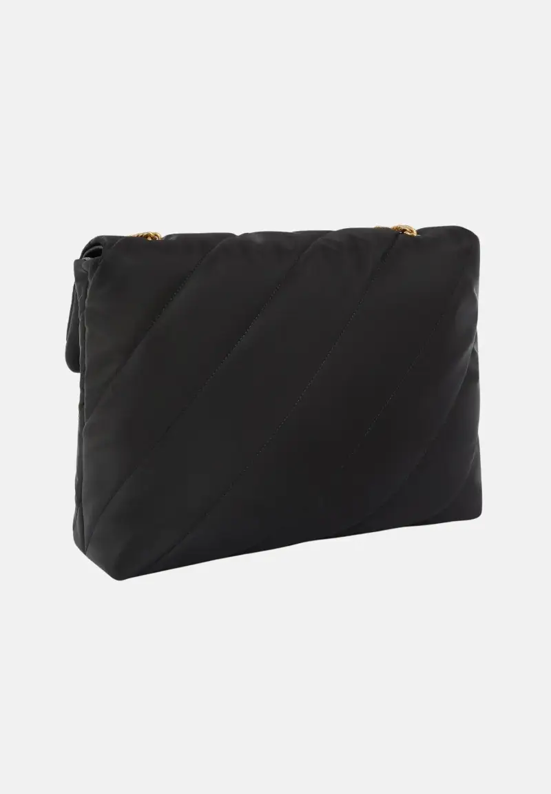 Shopper Extra Love Bag Puff nera da donna miniatura 3