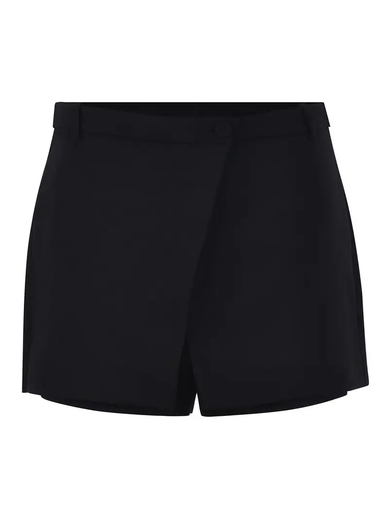 Shorts in tessuto tecnico Nero