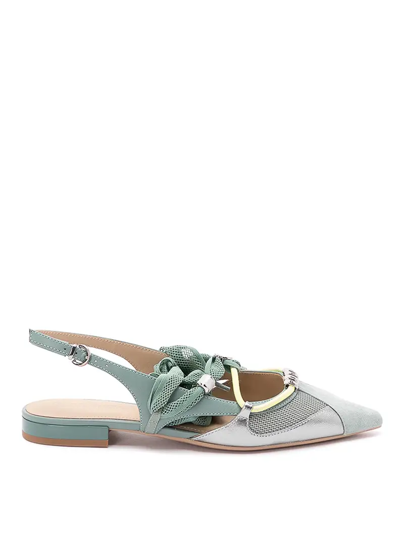 Slingback Gianira 30 Verde Chiaro