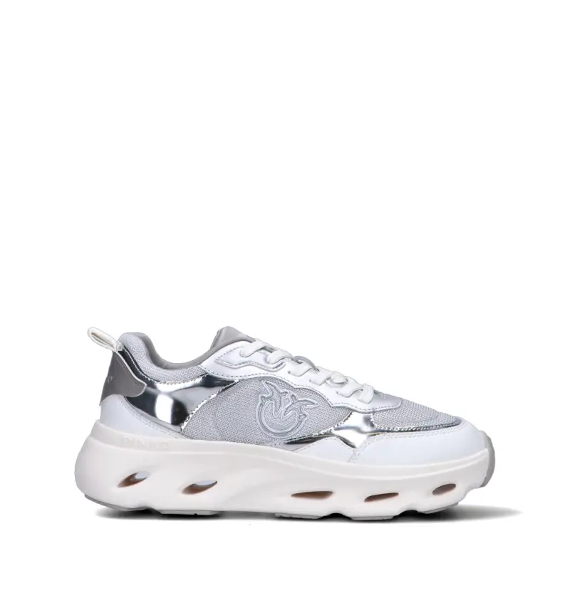 Sneaker donna argento Vario