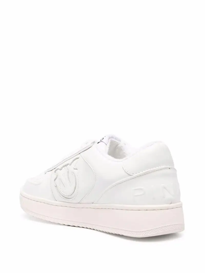 Sneakers bianca in pelle logo Love Birds inciso Bianco miniatura 2