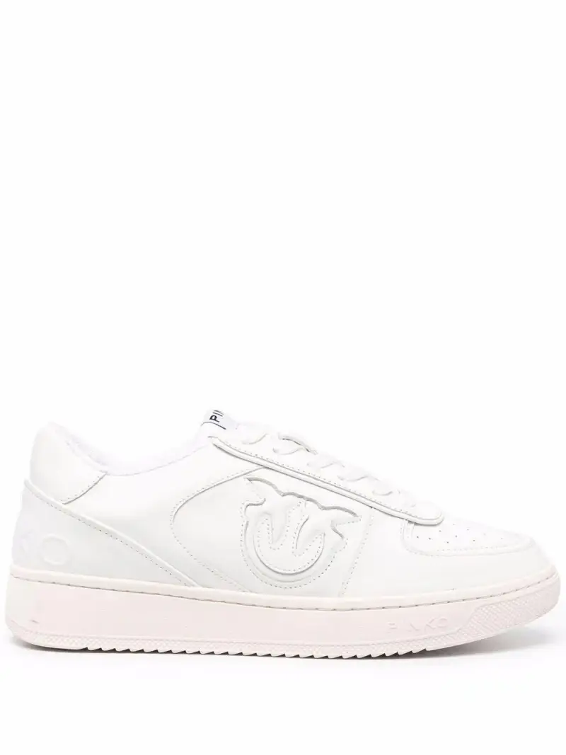 Sneakers bianca in pelle logo Love Birds inciso Bianco