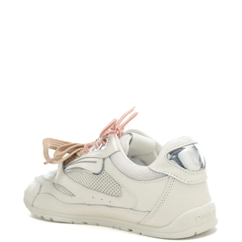 sneakers da donna yulia 01 in tessuto tecnico e inserti in suede bianche miniatura 2