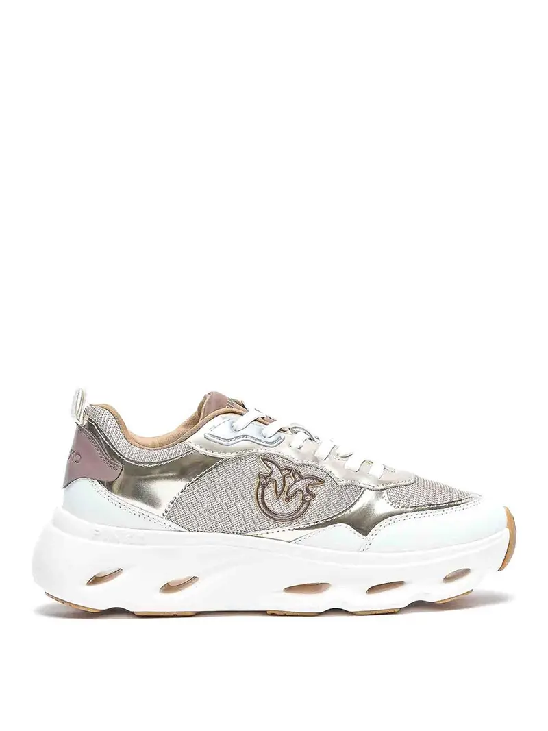 Sneakers rosa platino Metallico