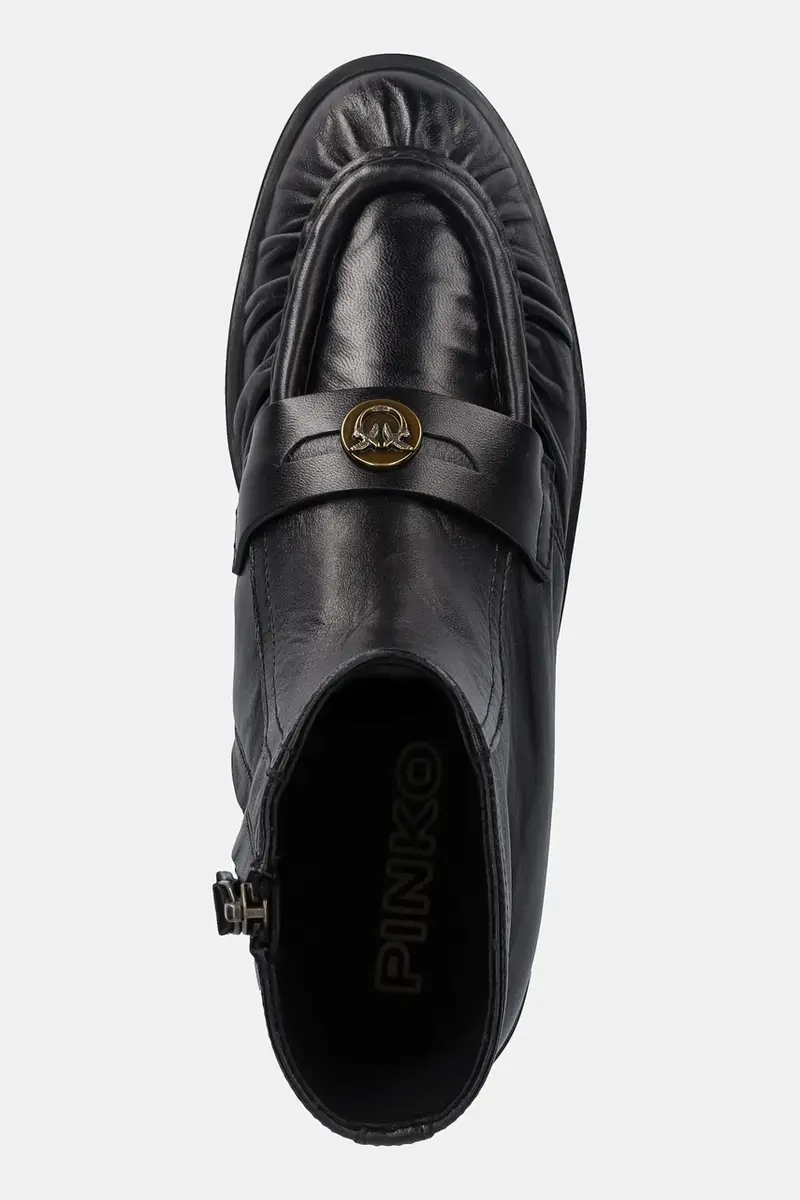 stivaletti alla caviglia in pelle Nora 03 donna colore nero SD0437P003Z99 miniatura 4