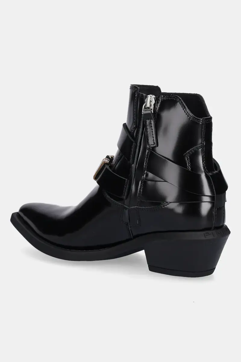 stivaletti alla caviglia in pelle Tex 13 donna colore nero SD0343P114Z99 miniatura 3