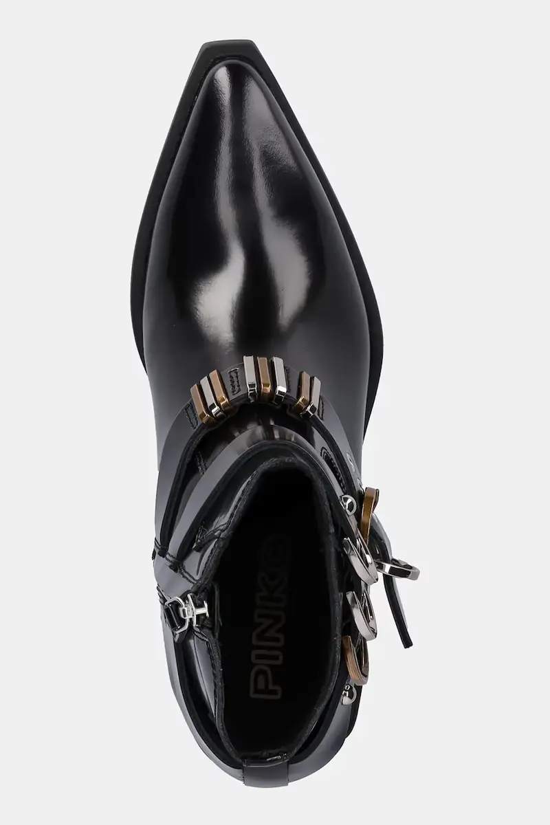 stivaletti alla caviglia in pelle Tex 13 donna colore nero SD0343P114Z99 miniatura 4