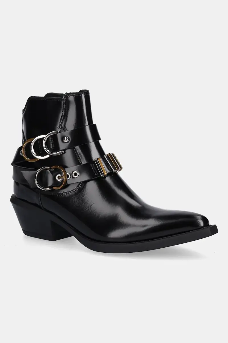 stivaletti alla caviglia in pelle Tex 13 donna colore nero SD0343P114Z99