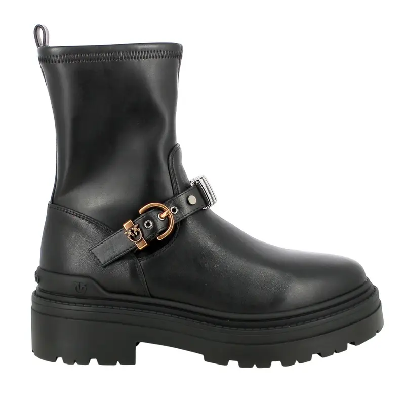 stivali donna pinko - mia 27 - ankle boot calf - nero BLACK