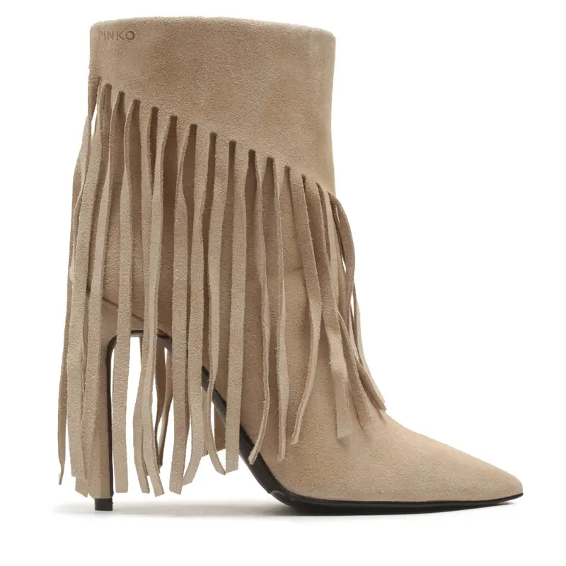 Stivali texani PINKO Olympe Tronchetto PE 23 BLKS1 100573 A0N8 Beige