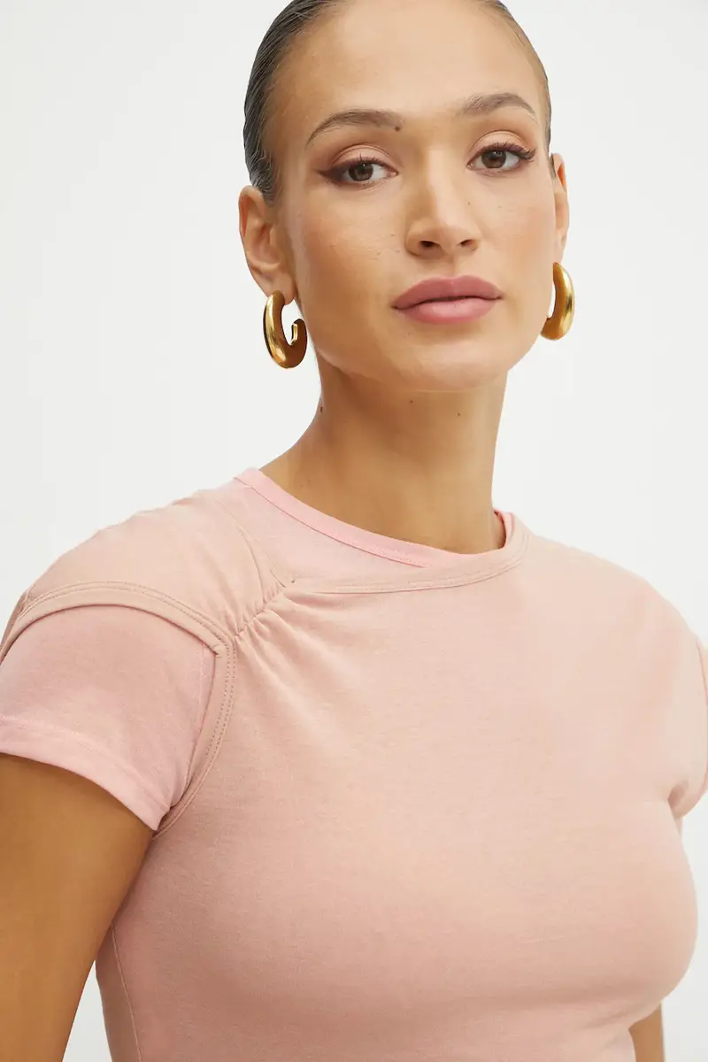 Pinko T-shirt Donna Arancione 3287812 miniatura 4